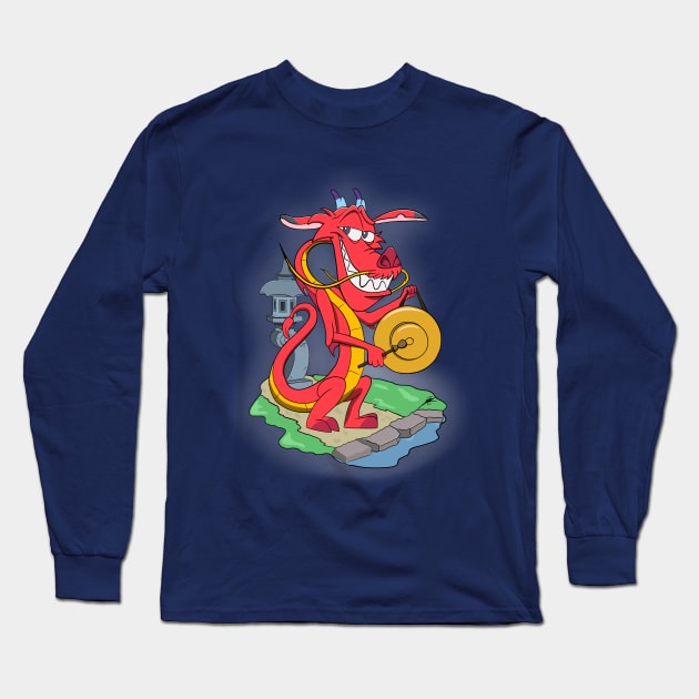 Mushu Long Sleeve T-Shirt by JakkalDesigns